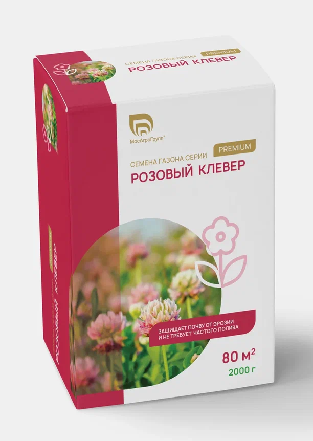 картинка Семена Клевер розовый 2кг от магазина Gazon-ka